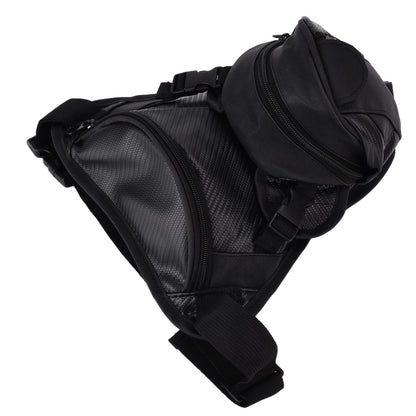 Men Leather Thigh Bag Multifunctional Drop Leg Bag Thigh Satchel for Bicycle Travel Hiking V1294-YM0523-3117210206211