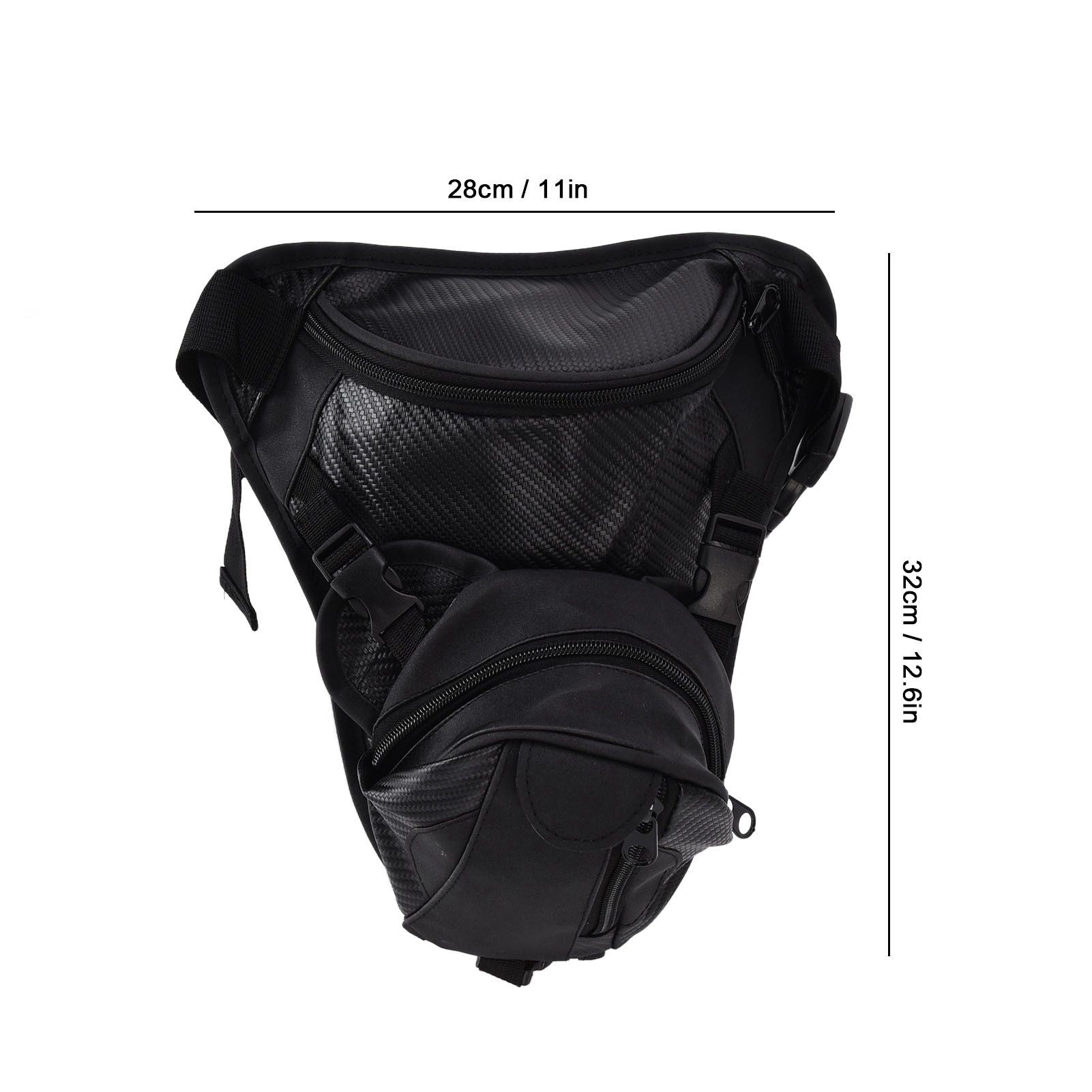 Men Leather Thigh Bag Multifunctional Drop Leg Bag Thigh Satchel for Bicycle Travel Hiking V1294-YM0523-3117210206211