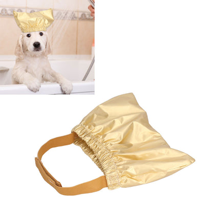Cat Bathing Hat Waterproof Anti Ear Adjustable Breathable Polyester Pet Shower Hat for DogsGold M V1294-YM0523-3117210206412