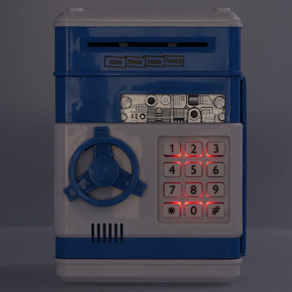 Electronic Money Saving Box ATM Password Cash Money Bank Security Lock Box for Children KidBlue V1294-YM0523-3117210207211