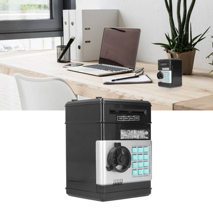 Electronic ATM Saving Box Cash Coins Save Banks Piggy Bank Can Auto Scroll Paper Money V1294-YM0523-3117210207311