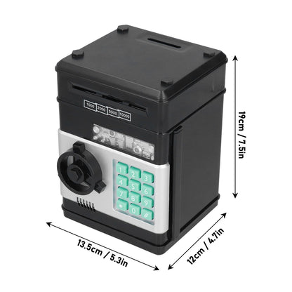 Electronic ATM Saving Box Cash Coins Save Banks Piggy Bank Can Auto Scroll Paper Money V1294-YM0523-3117210207311