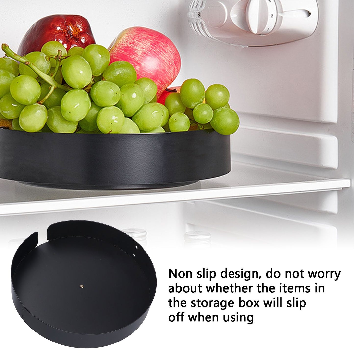 Turntable Organizer 360 degrees Rotatable Safe Reliable Small Compact Stainless Steel Storage Rack for V1294-YM0523-3117210208611