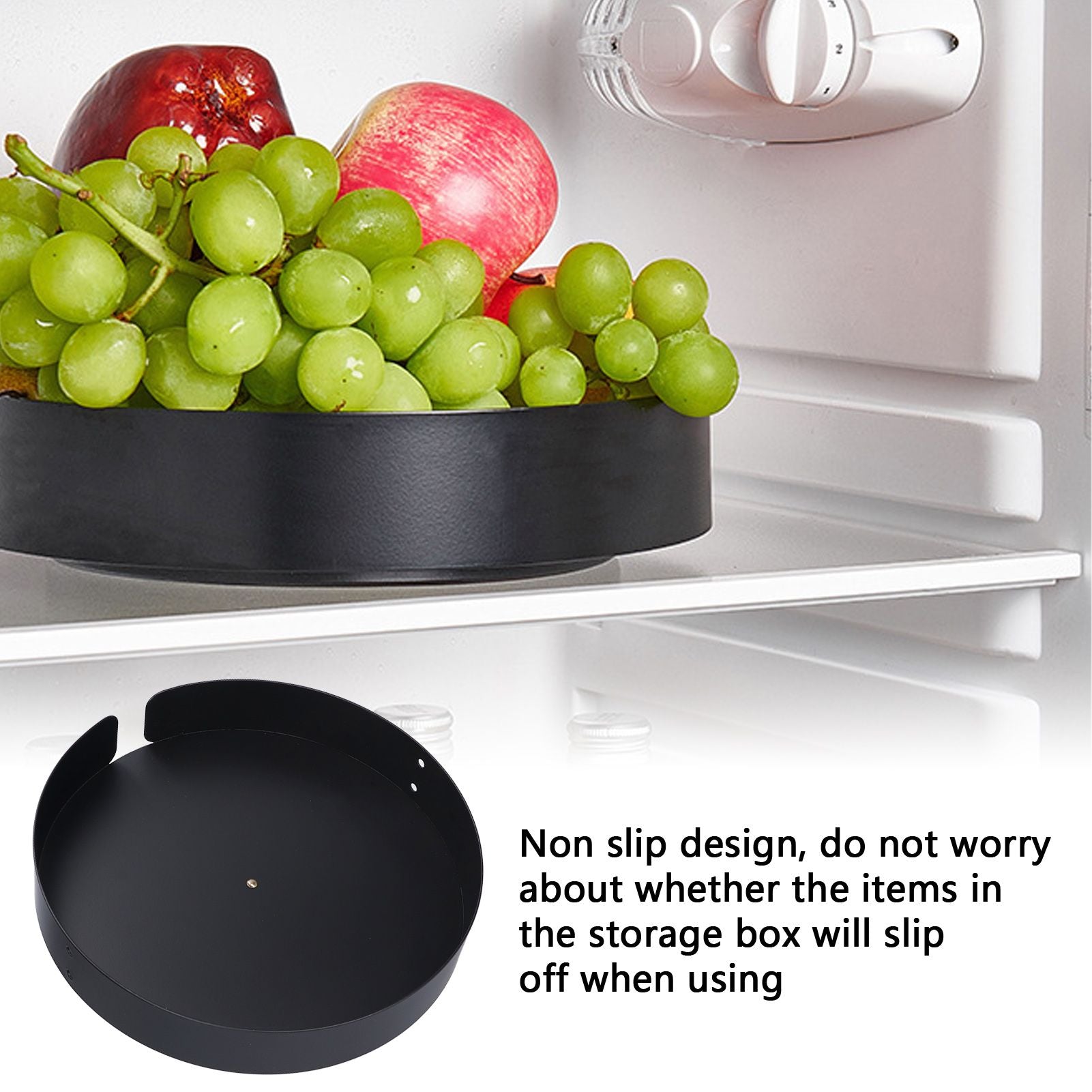 Turntable Organizer 360 degrees Rotatable Safe Reliable Small Compact Stainless Steel Storage Rack for V1294-YM0523-3117210208611