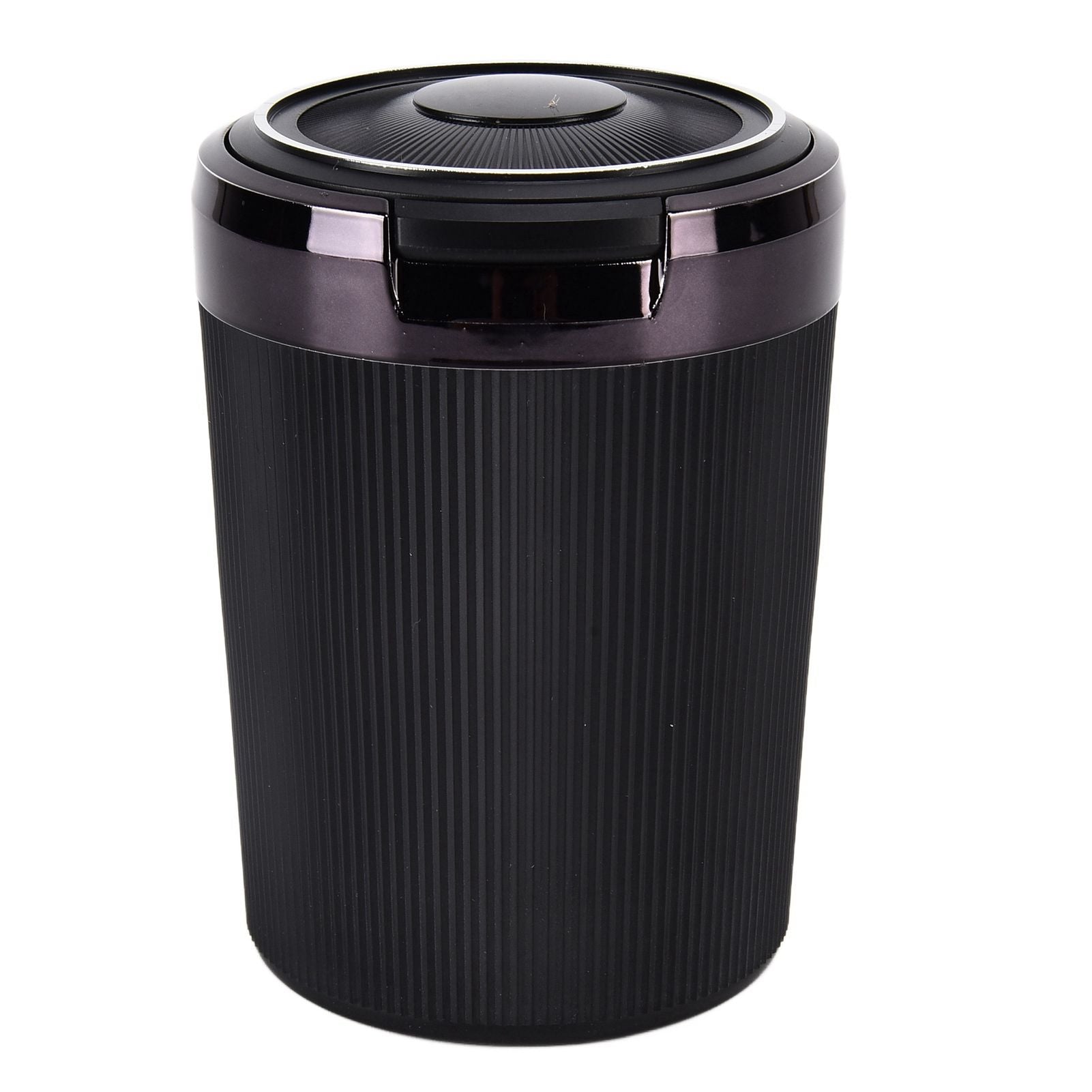 LED Car Ashtray with Lid 3W Portable Automobile Ashtray Car Cigarette Ashtray for Home OfficeBlack V1294-YM0523-3117210209211