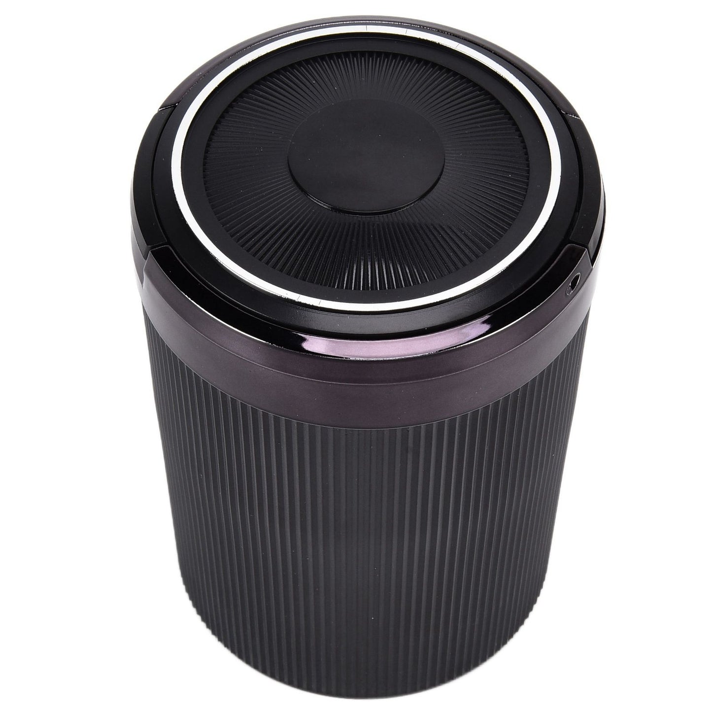 LED Car Ashtray with Lid 3W Portable Automobile Ashtray Car Cigarette Ashtray for Home OfficeBlack V1294-YM0523-3117210209211