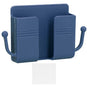 Wall Mounted Storage Box Multifunctional Phone Charging Wall Mount Holder for Bed Bathroom Kitchen OfficeBlue V1294-YM0523-3117210209312