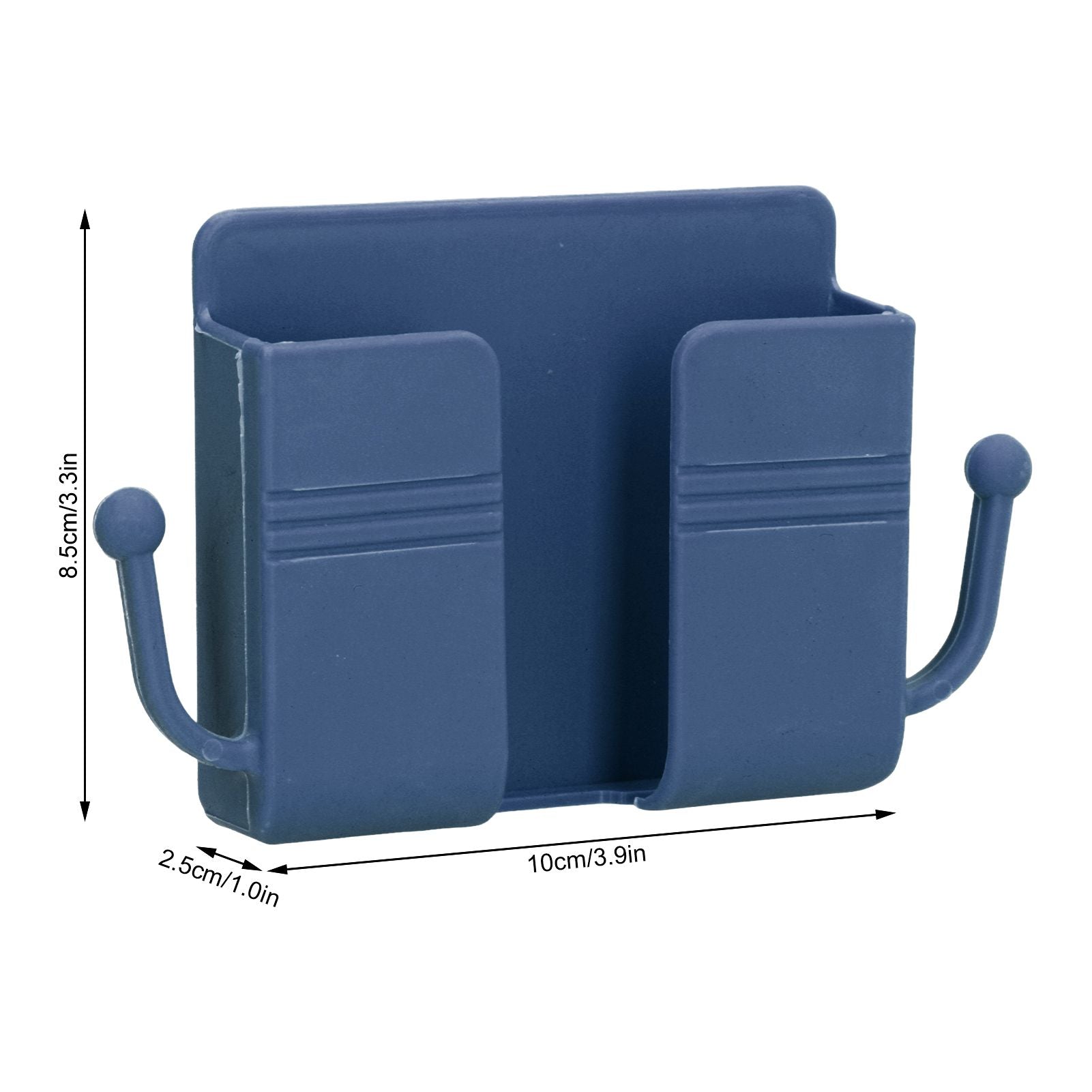 Wall Mounted Storage Box Multifunctional Phone Charging Wall Mount Holder for Bed Bathroom Kitchen OfficeBlue V1294-YM0523-3117210209312