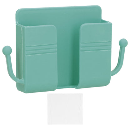 Wall Mounted Storage Box Multifunctional Phone Charging Wall Mount Holder for Bed Bathroom Kitchen OfficeGreen V1294-YM0523-3117210209313