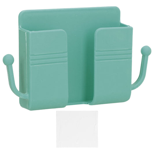 Wall Mounted Storage Box Multifunctional Phone Charging Wall Mount Holder for Bed Bathroom Kitchen OfficeGreen V1294-YM0523-3117210209313