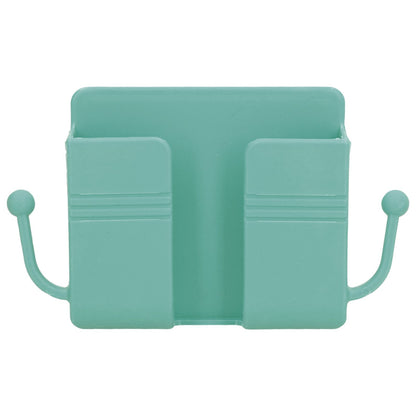 Wall Mounted Storage Box Multifunctional Phone Charging Wall Mount Holder for Bed Bathroom Kitchen OfficeGreen V1294-YM0523-3117210209313