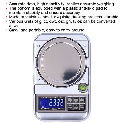Jewelry Scale Accurate Data Multiple Units Stable Reading High Sensitivity LCD Digital Electronic Scale for V1294-YM0523-3117210209411