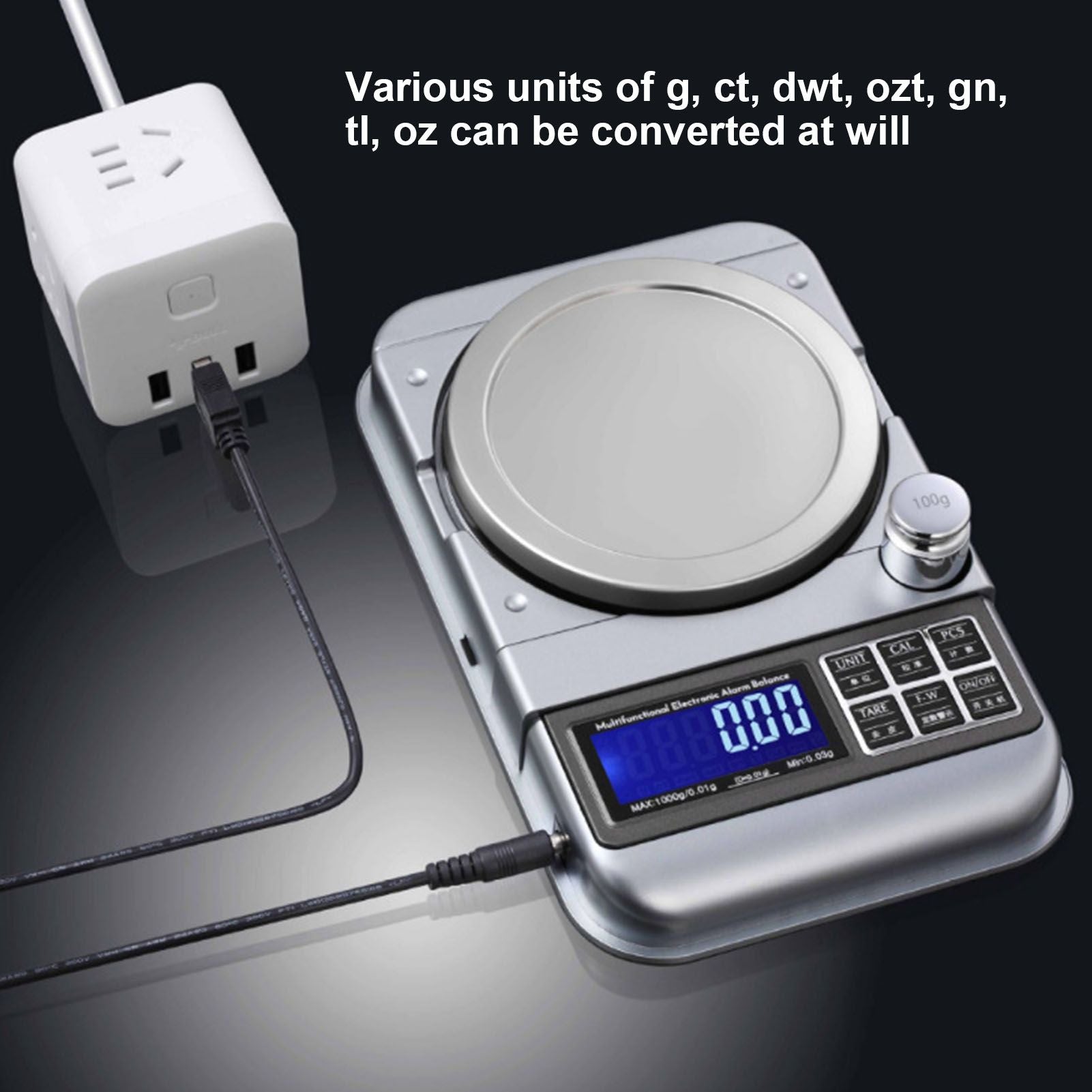 Jewelry Scale Accurate Data Multiple Units Stable Reading High Sensitivity LCD Digital Electronic Scale for V1294-YM0523-3117210209411