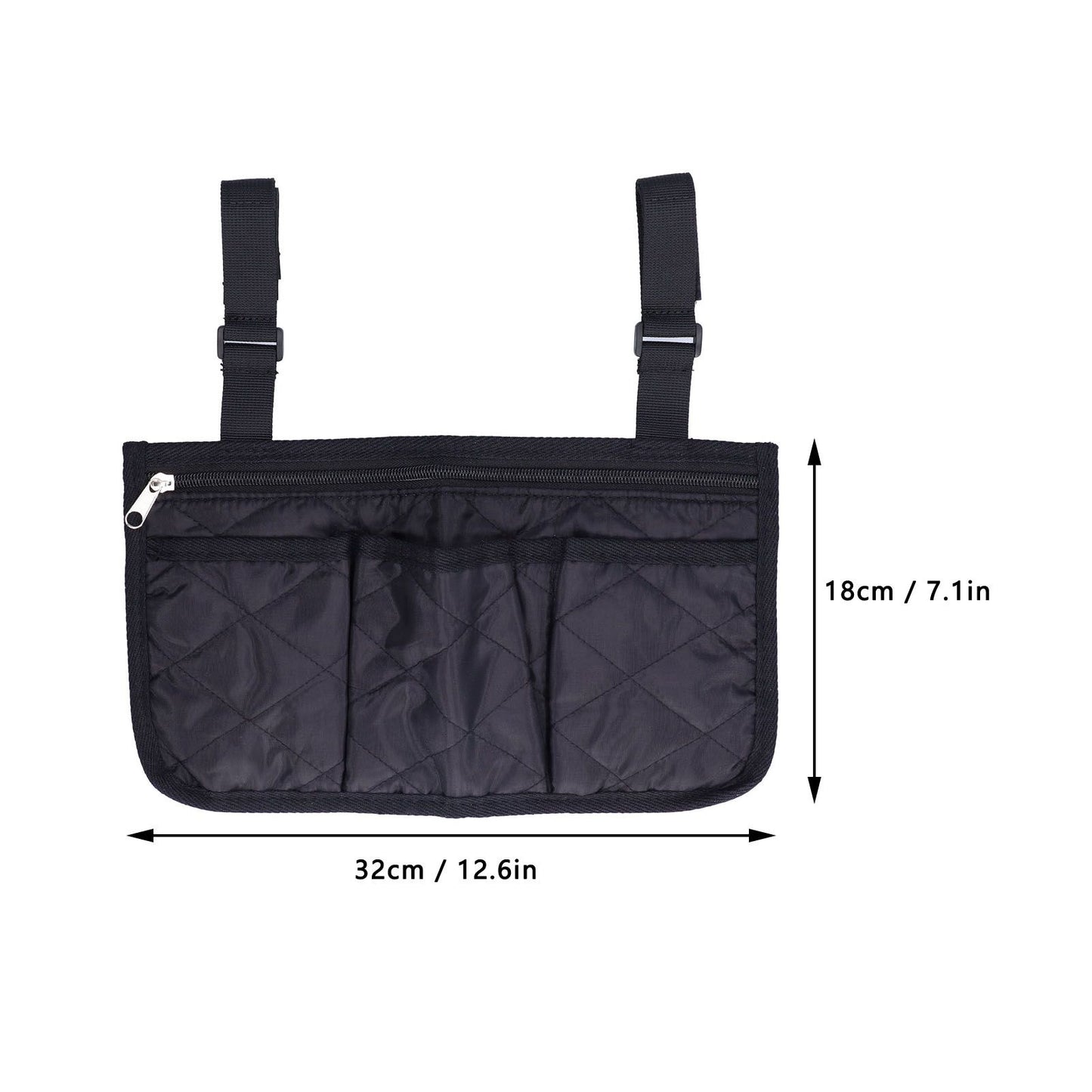 Wheelchair Side Bags Large Capacity Beautiful Practical Armrest Side Storage Bag for Mobile Scooters Strollers V1294-YM0523-3117210209511