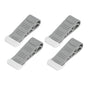 4PCS Stacked Door Stop Rubber Heavy Duty Door Bottom Stopper Door Wedge Stop for Home Office V1294-YM0523-3117210209811