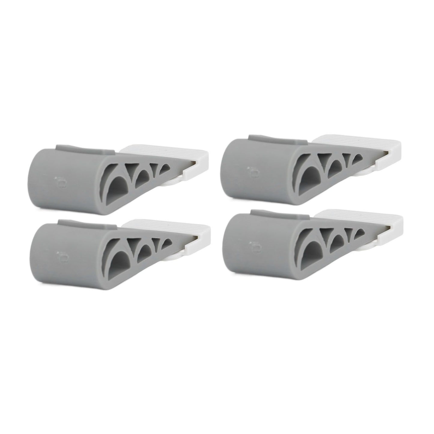 4PCS Stacked Door Stop Rubber Heavy Duty Door Bottom Stopper Door Wedge Stop for Home Office V1294-YM0523-3117210209811