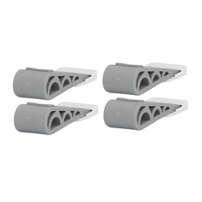 4PCS Stacked Door Stop Rubber Heavy Duty Door Bottom Stopper Door Wedge Stop for Home Office V1294-YM0523-3117210209811