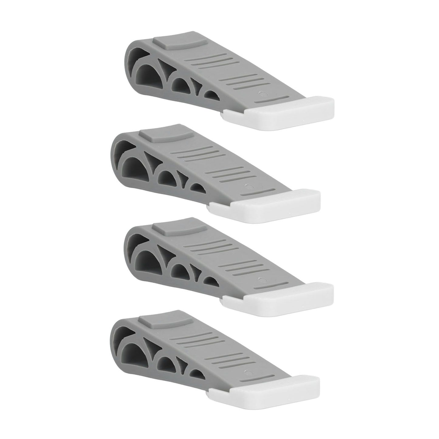 4PCS Stacked Door Stop Rubber Heavy Duty Door Bottom Stopper Door Wedge Stop for Home Office V1294-YM0523-3117210209811