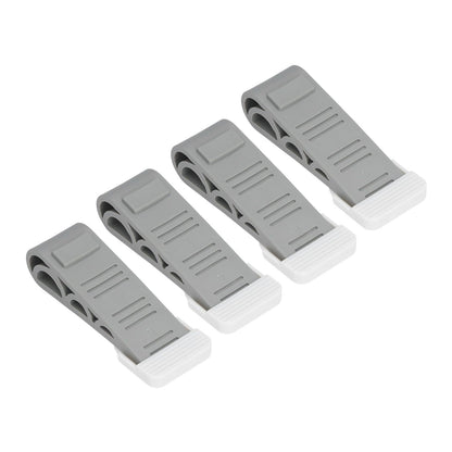 4PCS Stacked Door Stop Rubber Heavy Duty Door Bottom Stopper Door Wedge Stop for Home Office V1294-YM0523-3117210209811