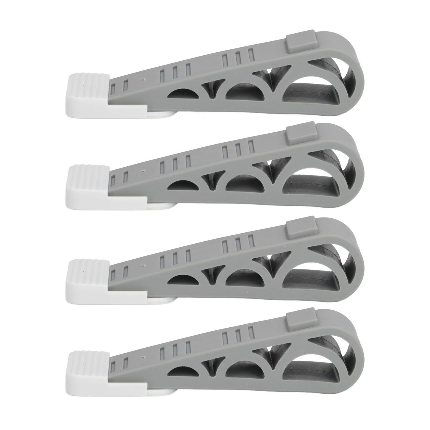 4PCS Stacked Door Stop Rubber Heavy Duty Door Bottom Stopper Door Wedge Stop for Home Office V1294-YM0523-3117210209811