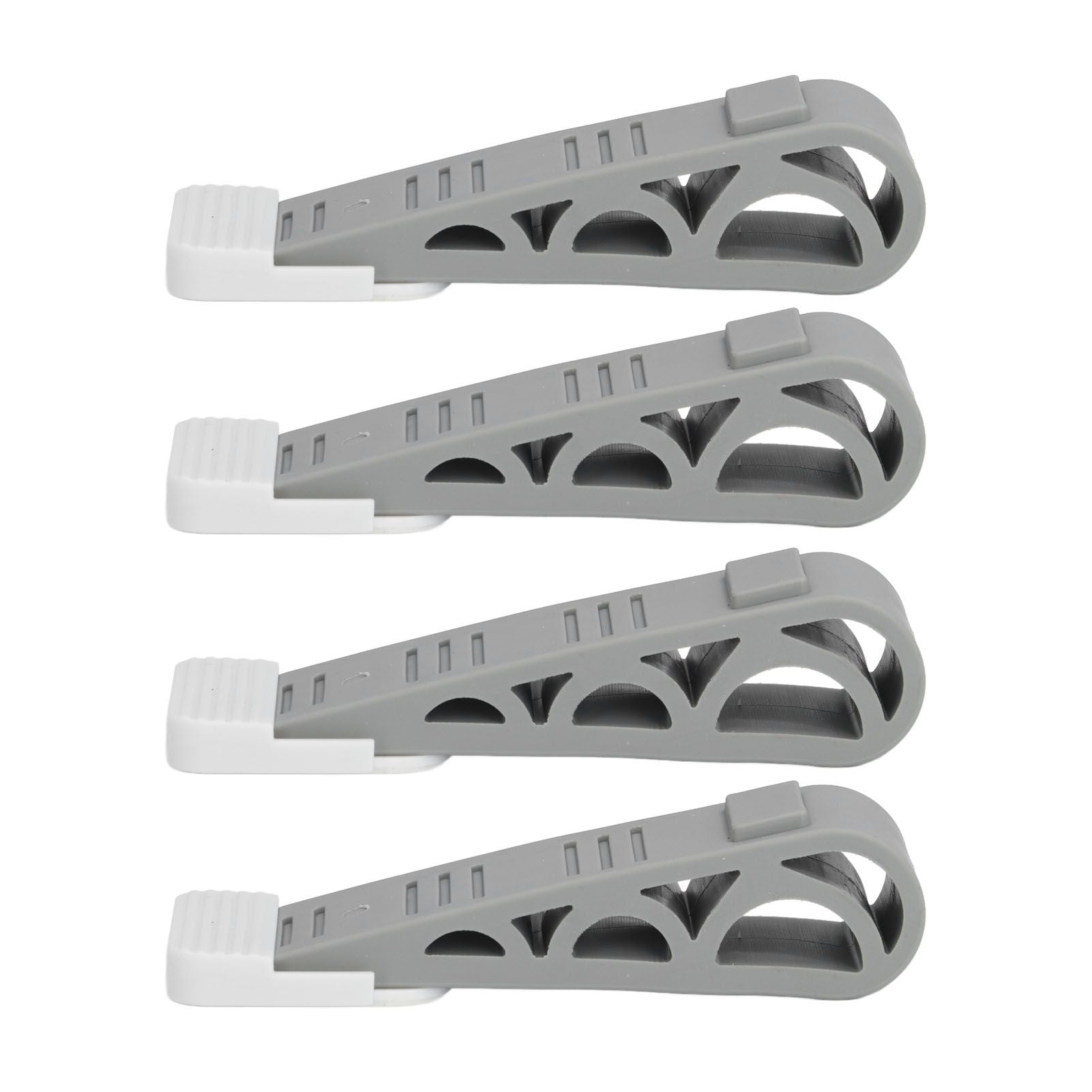 4PCS Stacked Door Stop Rubber Heavy Duty Door Bottom Stopper Door Wedge Stop for Home Office V1294-YM0523-3117210209811