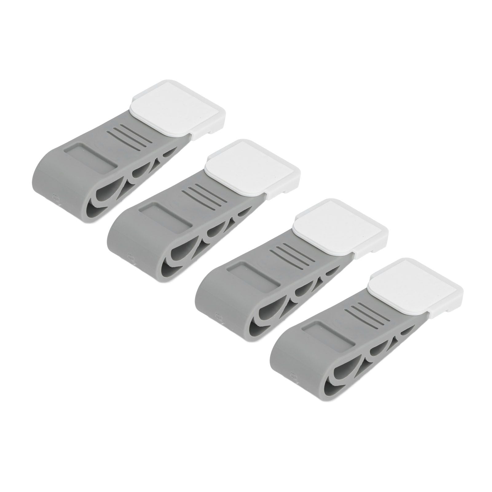 4PCS Stacked Door Stop Rubber Heavy Duty Door Bottom Stopper Door Wedge Stop for Home Office V1294-YM0523-3117210209811