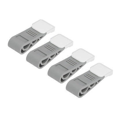 4PCS Stacked Door Stop Rubber Heavy Duty Door Bottom Stopper Door Wedge Stop for Home Office V1294-YM0523-3117210209811