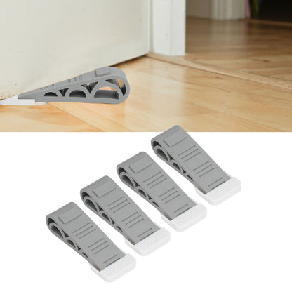 4PCS Stacked Door Stop Rubber Heavy Duty Door Bottom Stopper Door Wedge Stop for Home Office V1294-YM0523-3117210209811