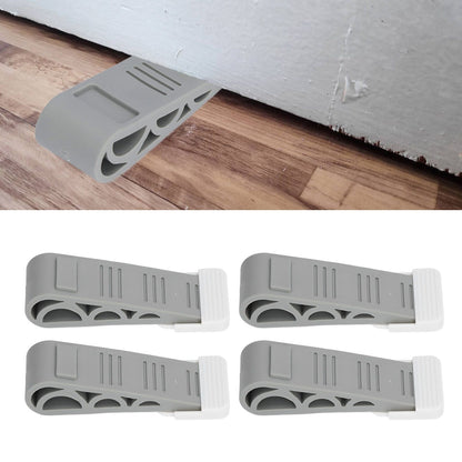 4PCS Stacked Door Stop Rubber Heavy Duty Door Bottom Stopper Door Wedge Stop for Home Office V1294-YM0523-3117210209811
