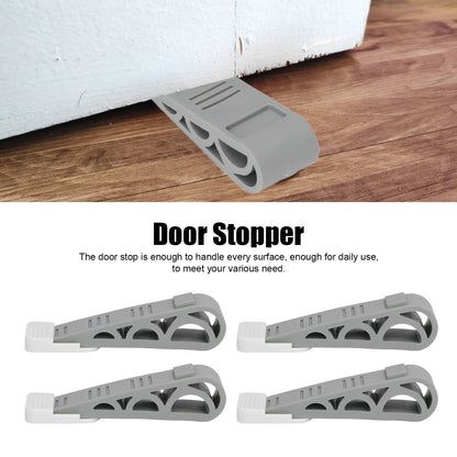 4PCS Stacked Door Stop Rubber Heavy Duty Door Bottom Stopper Door Wedge Stop for Home Office V1294-YM0523-3117210209811