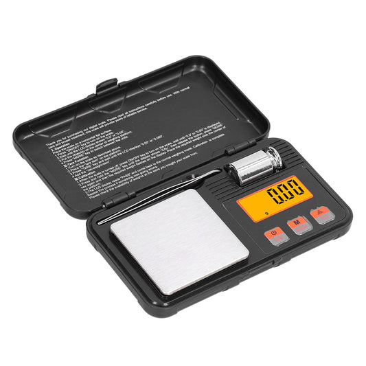200g/0.01g Jewelry Scale LCD Display Mini Portable Electronic Balance Scale with Weight Tweezers V1294-YM0523-3117210210011