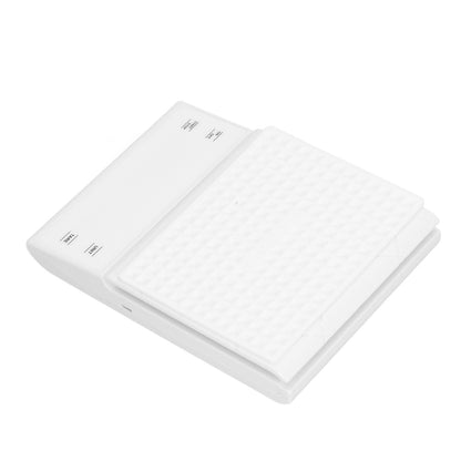 3kg/0.1g LED Display Electronic Scale Portable Timing Kitchen Coffee Scale with Non Slip Pads White V1294-YM0523-3117210210211