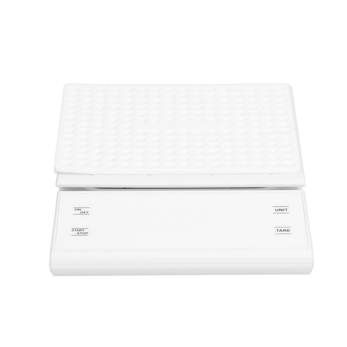 3kg/0.1g LED Display Electronic Scale Portable Timing Kitchen Coffee Scale with Non Slip Pads White V1294-YM0523-3117210210211