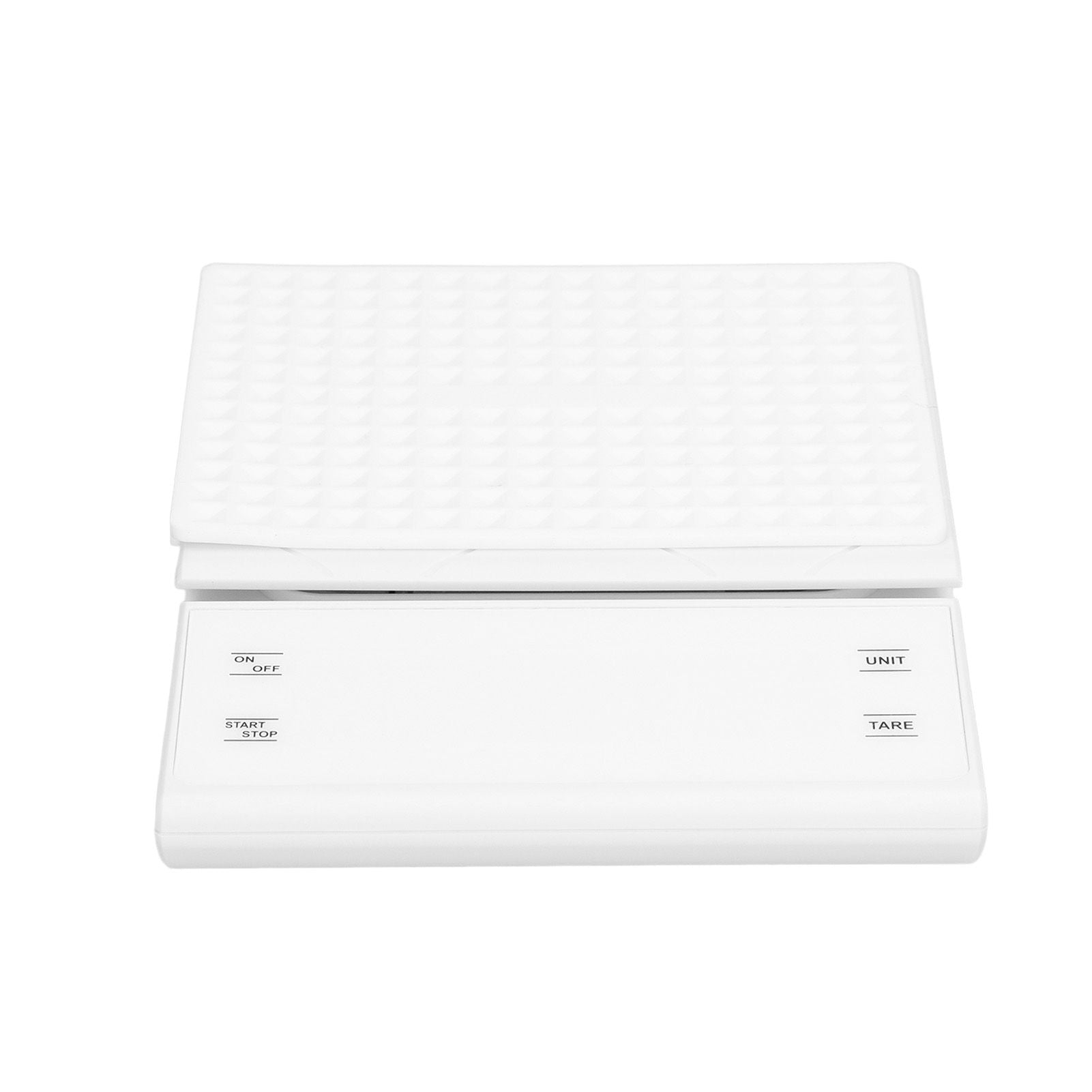 3kg/0.1g LED Display Electronic Scale Portable Timing Kitchen Coffee Scale with Non Slip Pads White V1294-YM0523-3117210210211