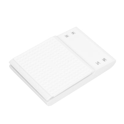 3kg/0.1g LED Display Electronic Scale Portable Timing Kitchen Coffee Scale with Non Slip Pads White V1294-YM0523-3117210210211