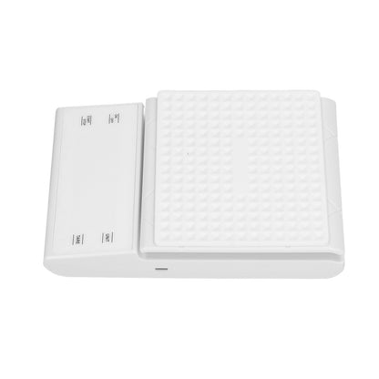 3kg/0.1g LED Display Electronic Scale Portable Timing Kitchen Coffee Scale with Non Slip Pads White V1294-YM0523-3117210210211