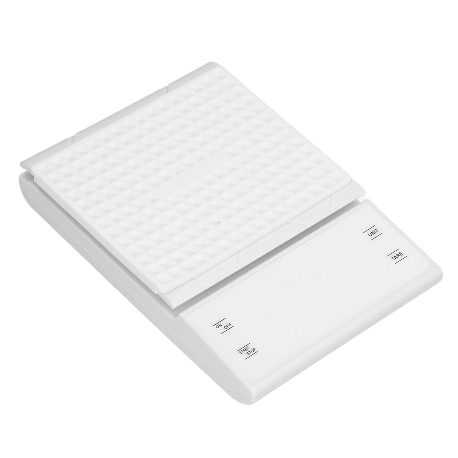 3kg/0.1g LED Display Electronic Scale Portable Timing Kitchen Coffee Scale with Non Slip Pads White V1294-YM0523-3117210210211