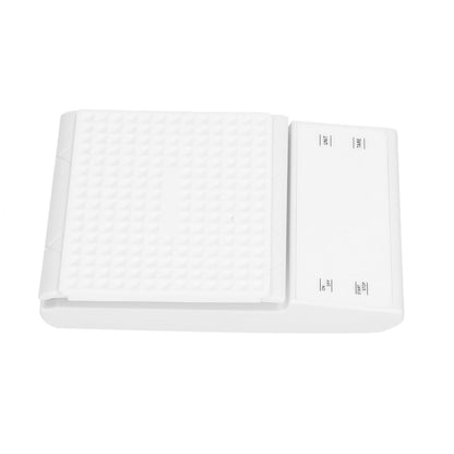 3kg/0.1g LED Display Electronic Scale Portable Timing Kitchen Coffee Scale with Non Slip Pads White V1294-YM0523-3117210210211
