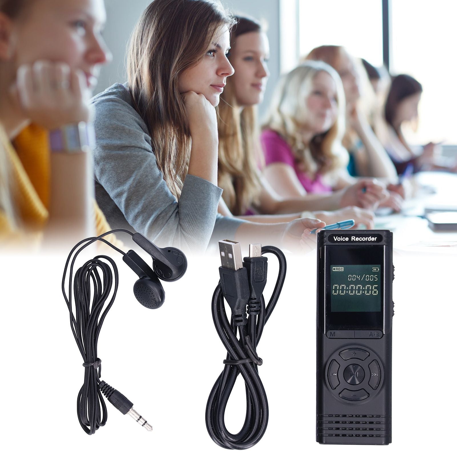 8G LCD Digital Voice Recorder Portable Voice Activated Recorder Pen Recording Device for Lecture V1294-YM0523-3117210210511