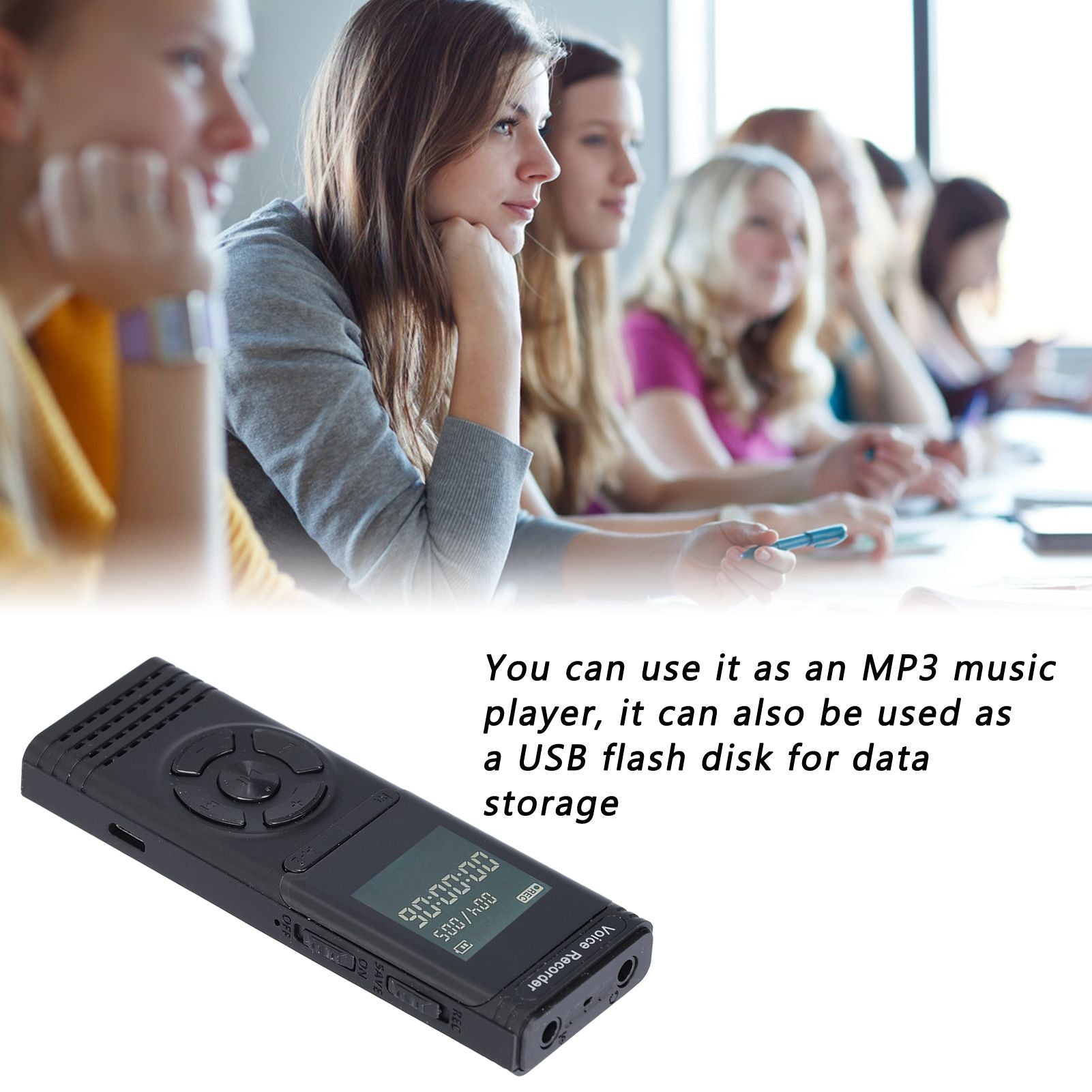 8G LCD Digital Voice Recorder Portable Voice Activated Recorder Pen Recording Device for Lecture V1294-YM0523-3117210210511