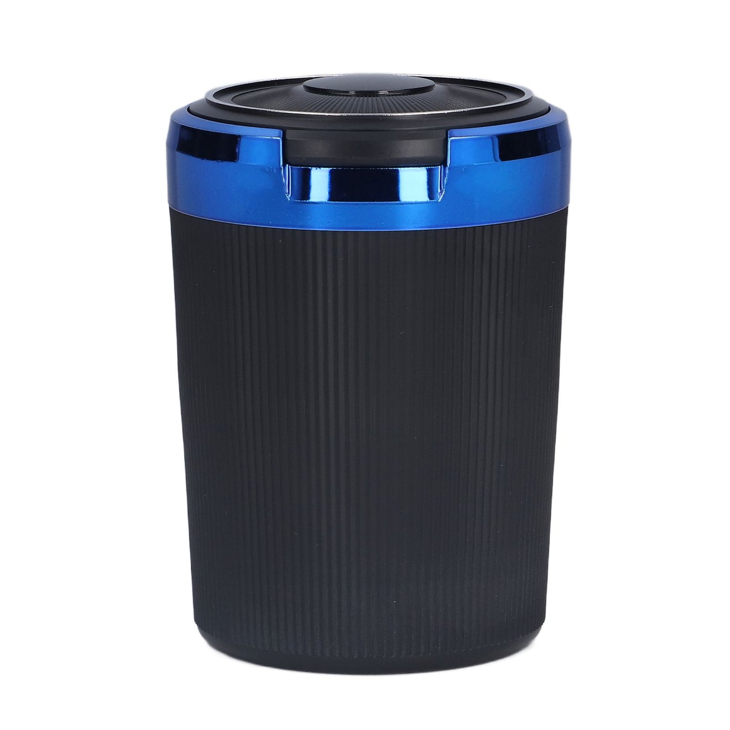 3W Luminous Car Ashtray with LED Light Lid Fireproof Smokeless Cigarette Ashtray for Home OfficeBlue V1294-YM0523-3117210210911