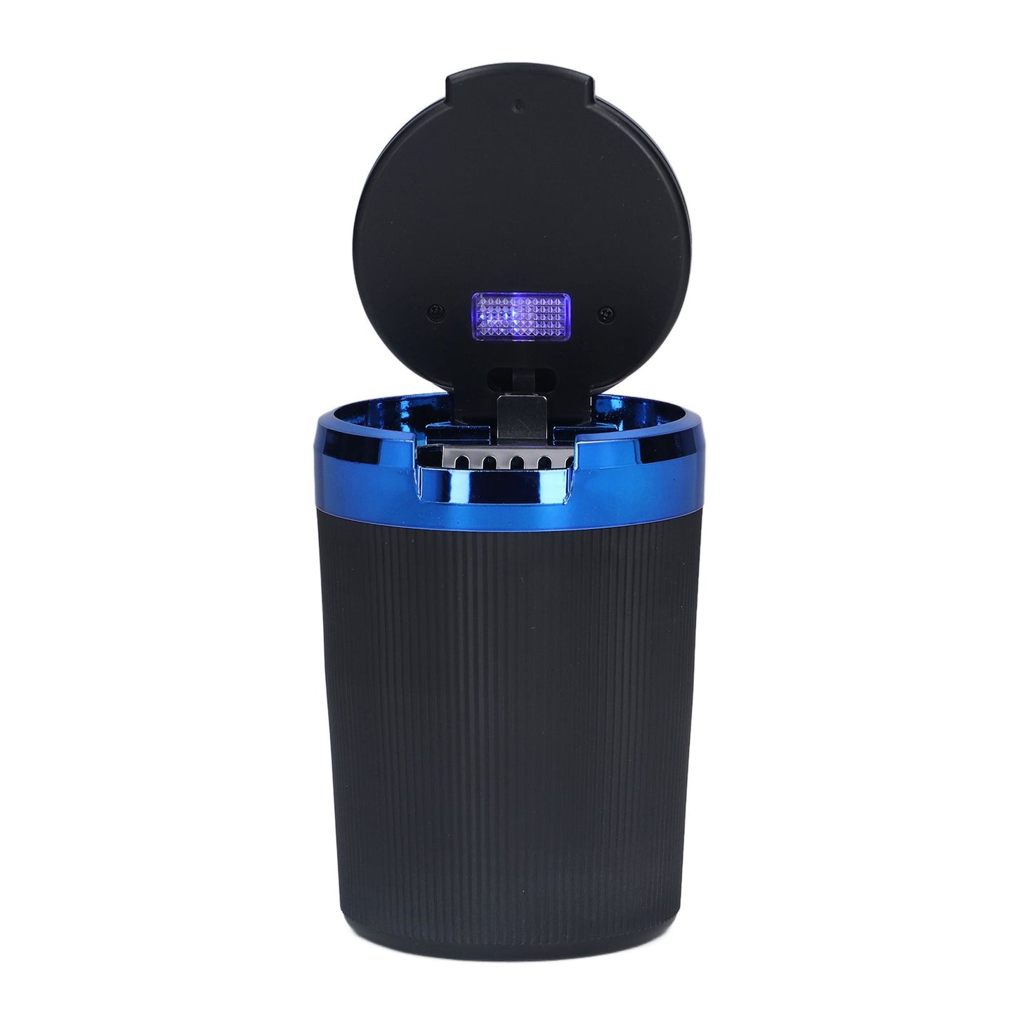 3W Luminous Car Ashtray with LED Light Lid Fireproof Smokeless Cigarette Ashtray for Home OfficeBlue V1294-YM0523-3117210210911