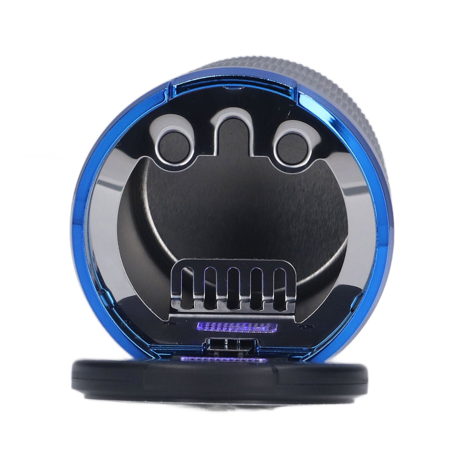 3W Luminous Car Ashtray with LED Light Lid Fireproof Smokeless Cigarette Ashtray for Home OfficeBlue V1294-YM0523-3117210210911