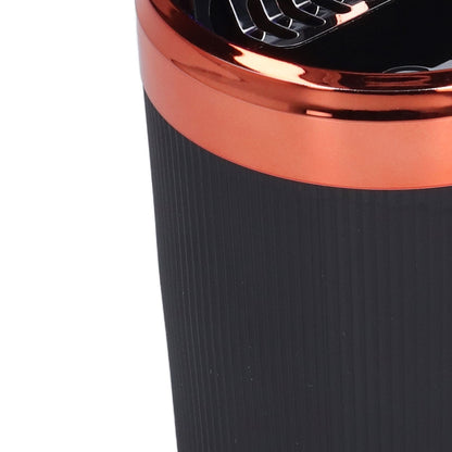 3W Luminous Car Ashtray with LED Light Lid Fireproof Smokeless Cigarette Ashtray for Home OfficeOrange V1294-YM0523-3117210210912