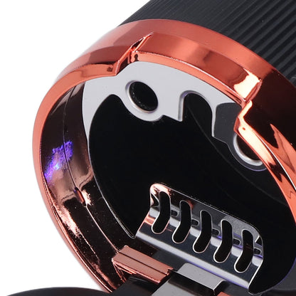 3W Luminous Car Ashtray with LED Light Lid Fireproof Smokeless Cigarette Ashtray for Home OfficeOrange V1294-YM0523-3117210210912