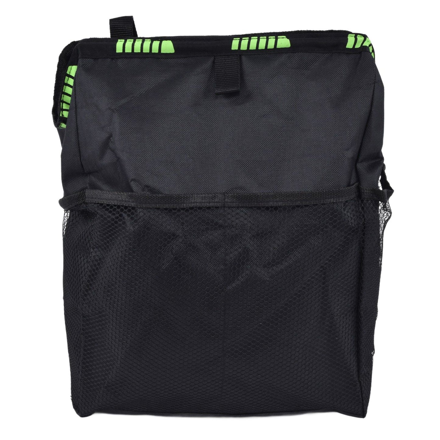 Car Garbage Storage Bag Waterproof Foldable Oxford Fabric Auto Litter Bin with Lid and Pockets Black V1294-YM0523-3117210211711