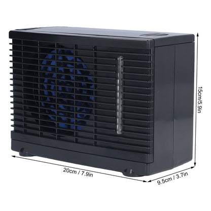 Mini Air Conditioning Fan Silent Portable Evaporative Cooler with Water Tank for Car Home 12V V1294-YM0523-3117210212011