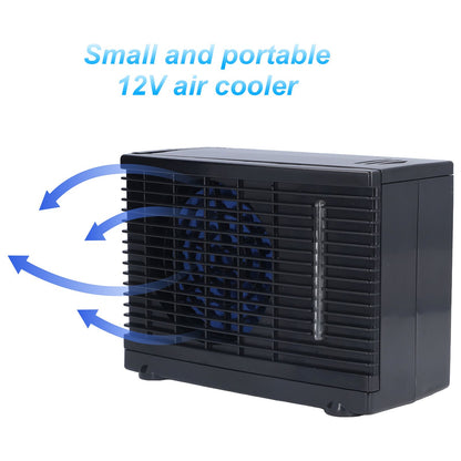 Mini Air Conditioning Fan Silent Portable Evaporative Cooler with Water Tank for Car Home 12V V1294-YM0523-3117210212011
