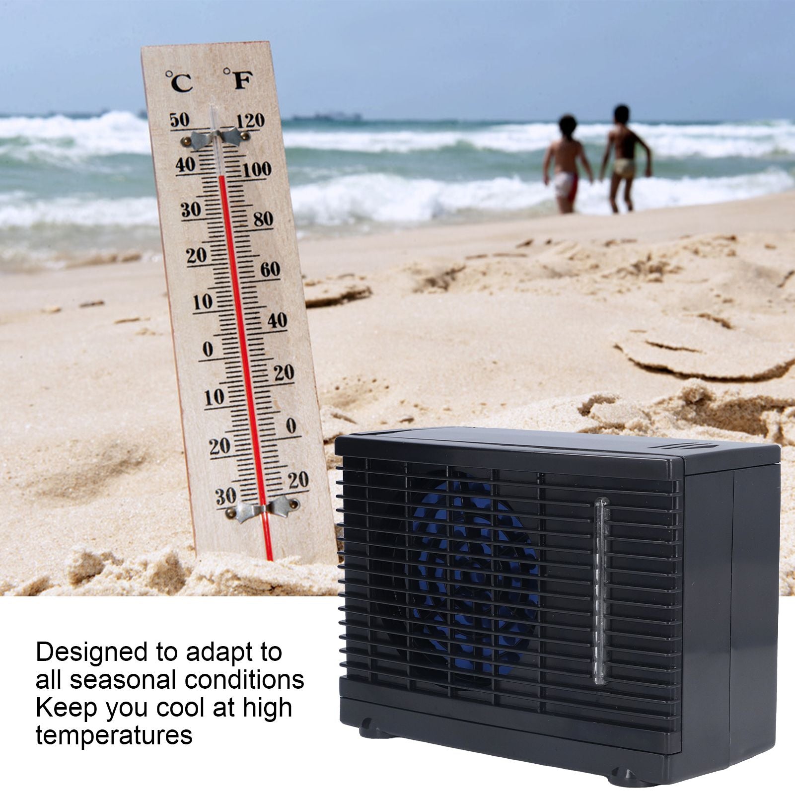 Mini Air Conditioning Fan Silent Portable Evaporative Cooler with Water Tank for Car Home 12V V1294-YM0523-3117210212011