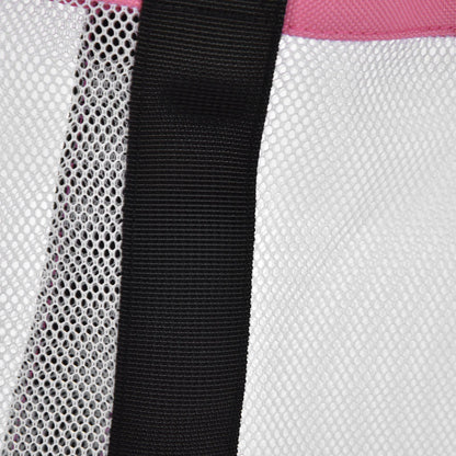 Beach Bags Mesh Cotton Oversized Storage Tote Bags for Beach Picnic Barbecue Camping Pink V1294-YM0523-3117210212411